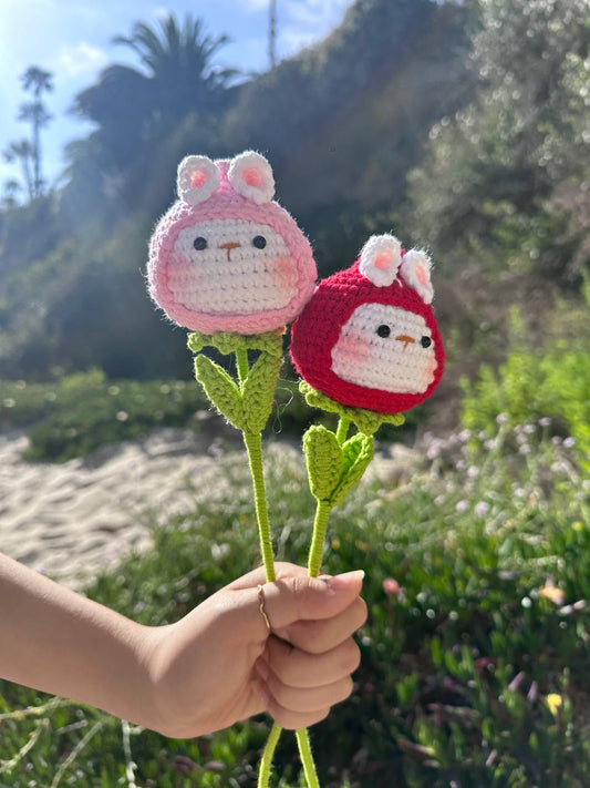 Medium Strawberries Rabbit Flower